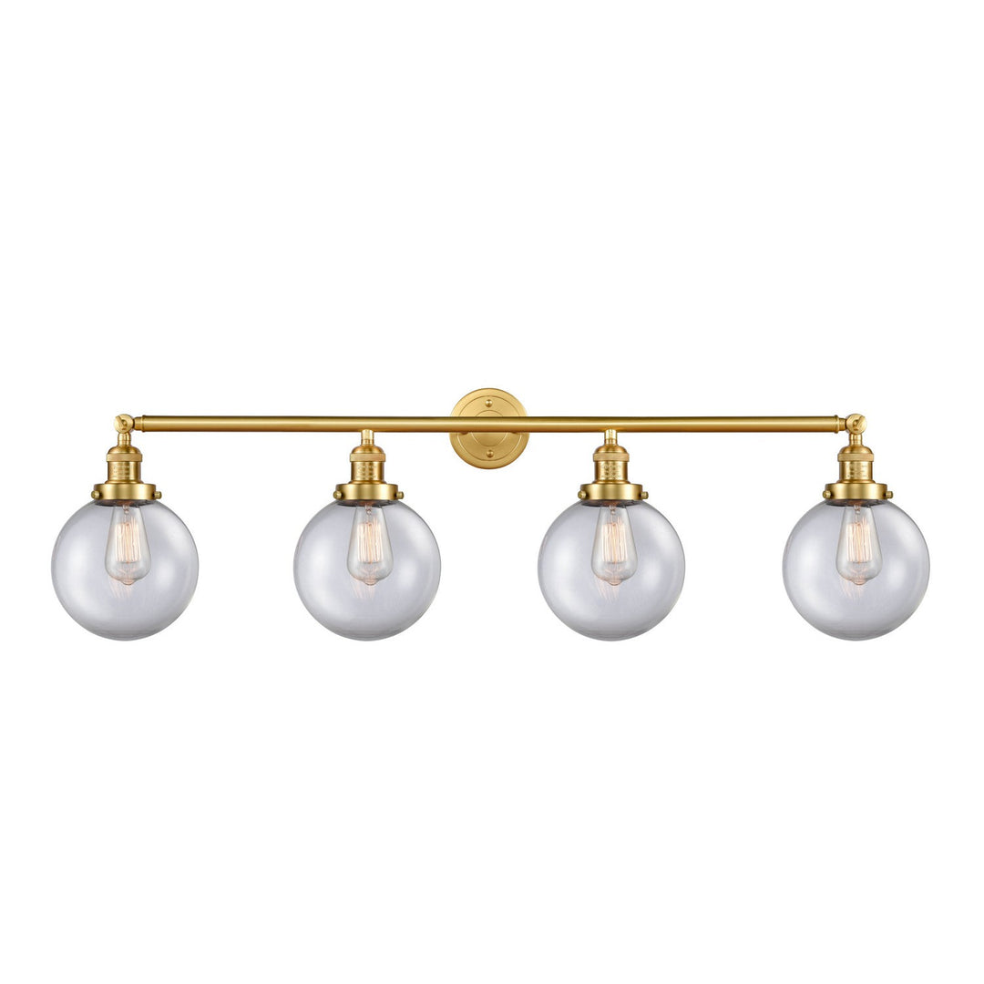 Innovations Franklin Restoration 215-SG-G202-8-LED Bath Vanity Light 44 in. wide - Satin Gold