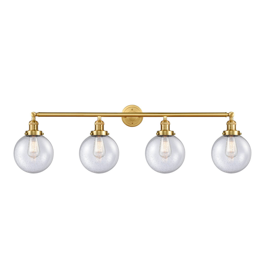 Innovations Franklin Restoration 215-SG-G204-8 Bath Vanity Light 44 in. wide - Satin Gold