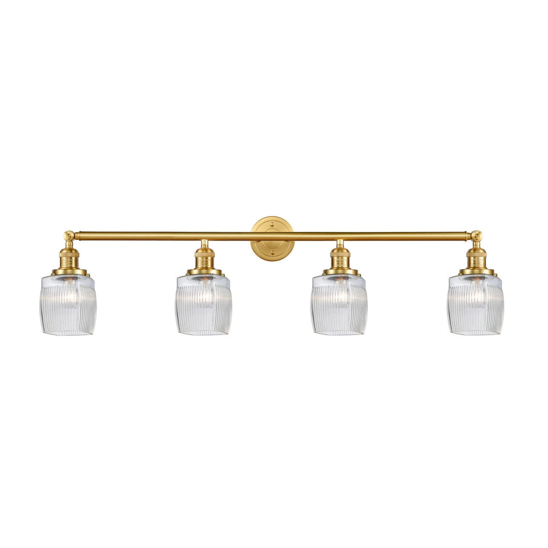 Innovations Franklin Restoration 215-SG-G302-LED Bath Vanity Light 42 in. wide - Satin Gold