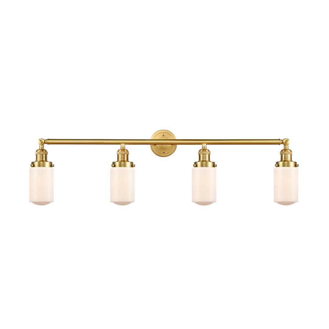 Innovations Franklin Restoration 215-SG-G311 Bath Vanity Light 43 in. wide - Satin Gold