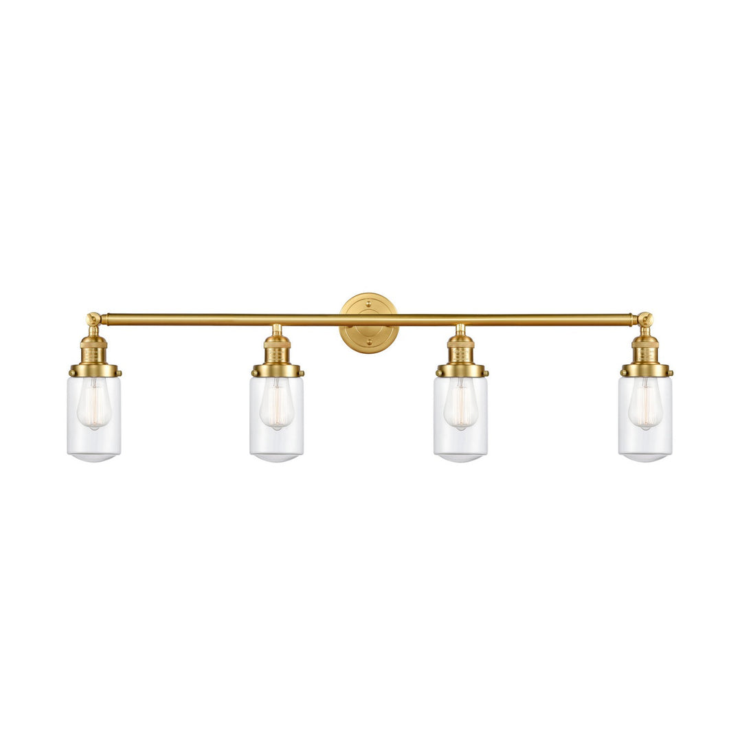 Innovations Franklin Restoration 215-SG-G312 Bath Vanity Light 43 in. wide - Satin Gold