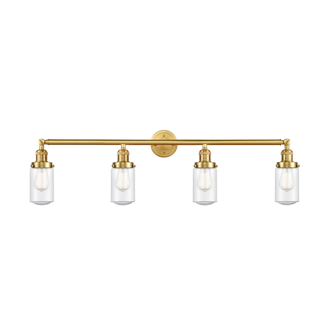 Innovations Franklin Restoration 215-SG-G314 Bath Vanity Light 43 in. wide - Satin Gold