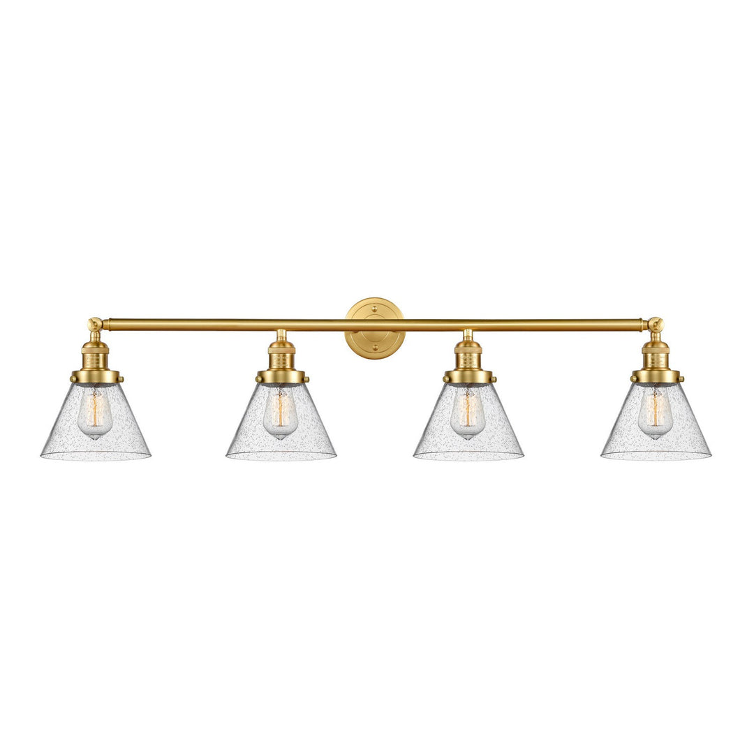 Innovations Franklin Restoration 215-SG-G44 Bath Vanity Light 44 in. wide - Satin Gold