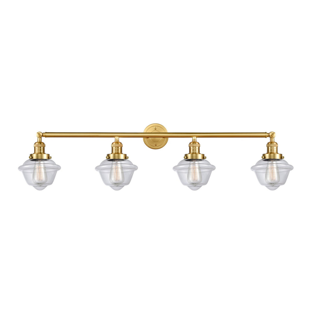 Innovations Franklin Restoration 215-SG-G532 Bath Vanity Light 46 in. wide - Satin Gold