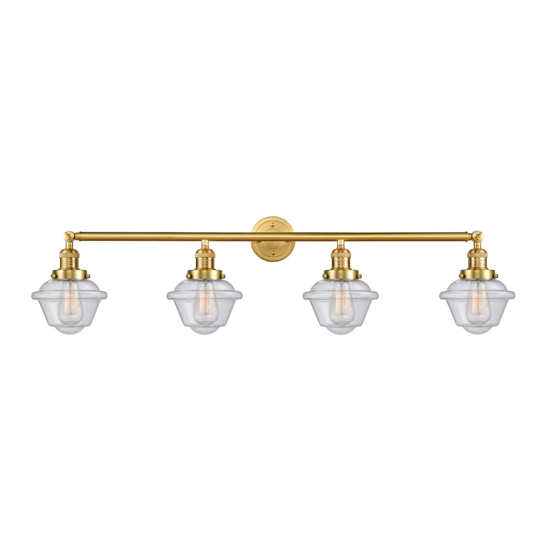 Innovations Franklin Restoration 215-SG-G534 Bath Vanity Light 46 in. wide - Satin Gold