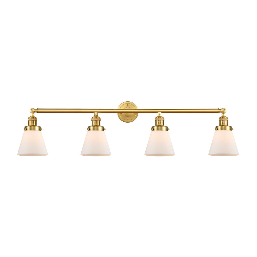 Innovations Franklin Restoration 215-SG-G61 Bath Vanity Light 43 in. wide - Satin Gold