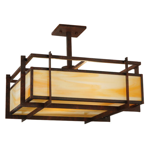 Meyda Tiffany Boulder Creek 124193 Ceiling Light - Rust