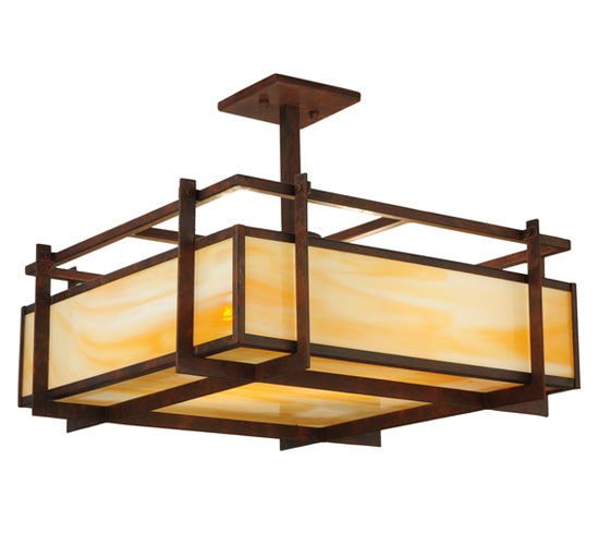 Meyda Tiffany Boulder Creek 124193 Ceiling Light - Rust