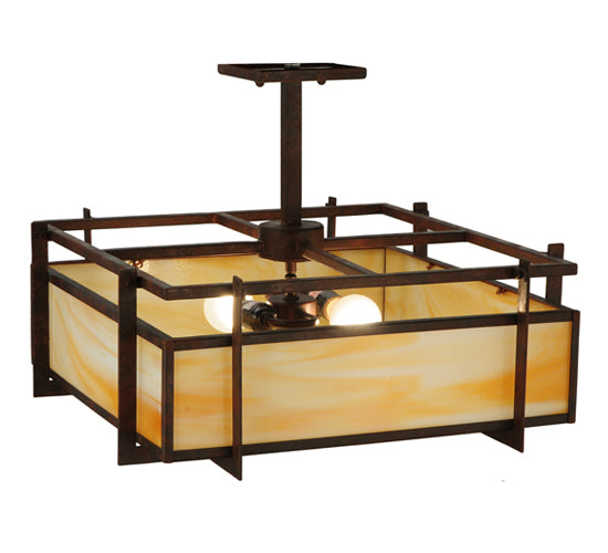 Meyda Tiffany Boulder Creek 124193 Ceiling Light - Rust