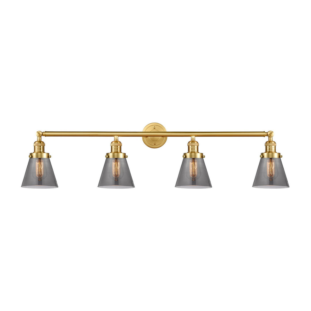 Innovations Franklin Restoration 215-SG-G63 Bath Vanity Light 43 in. wide - Satin Gold