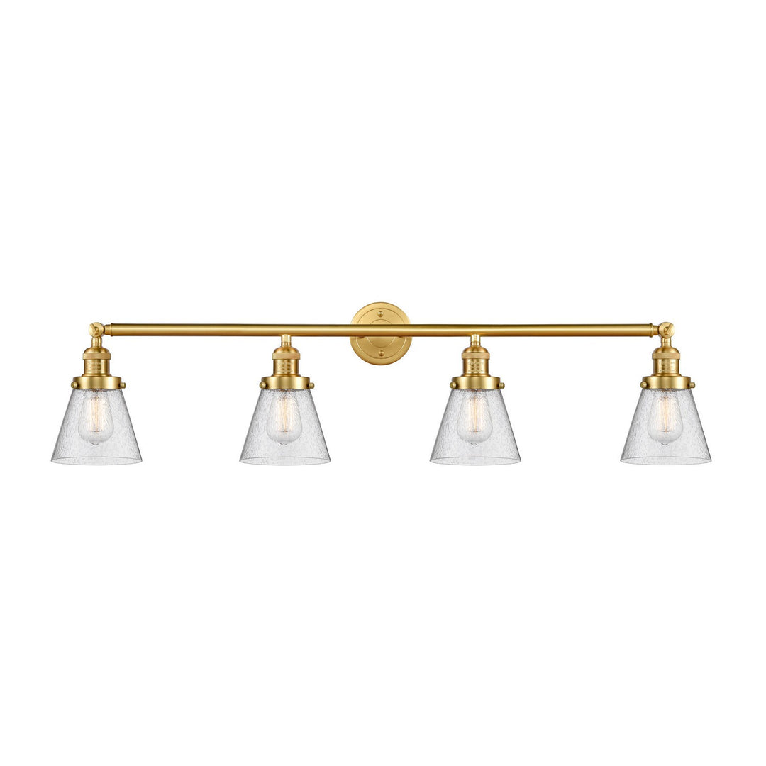 Innovations Franklin Restoration 215-SG-G64 Bath Vanity Light 43 in. wide - Satin Gold