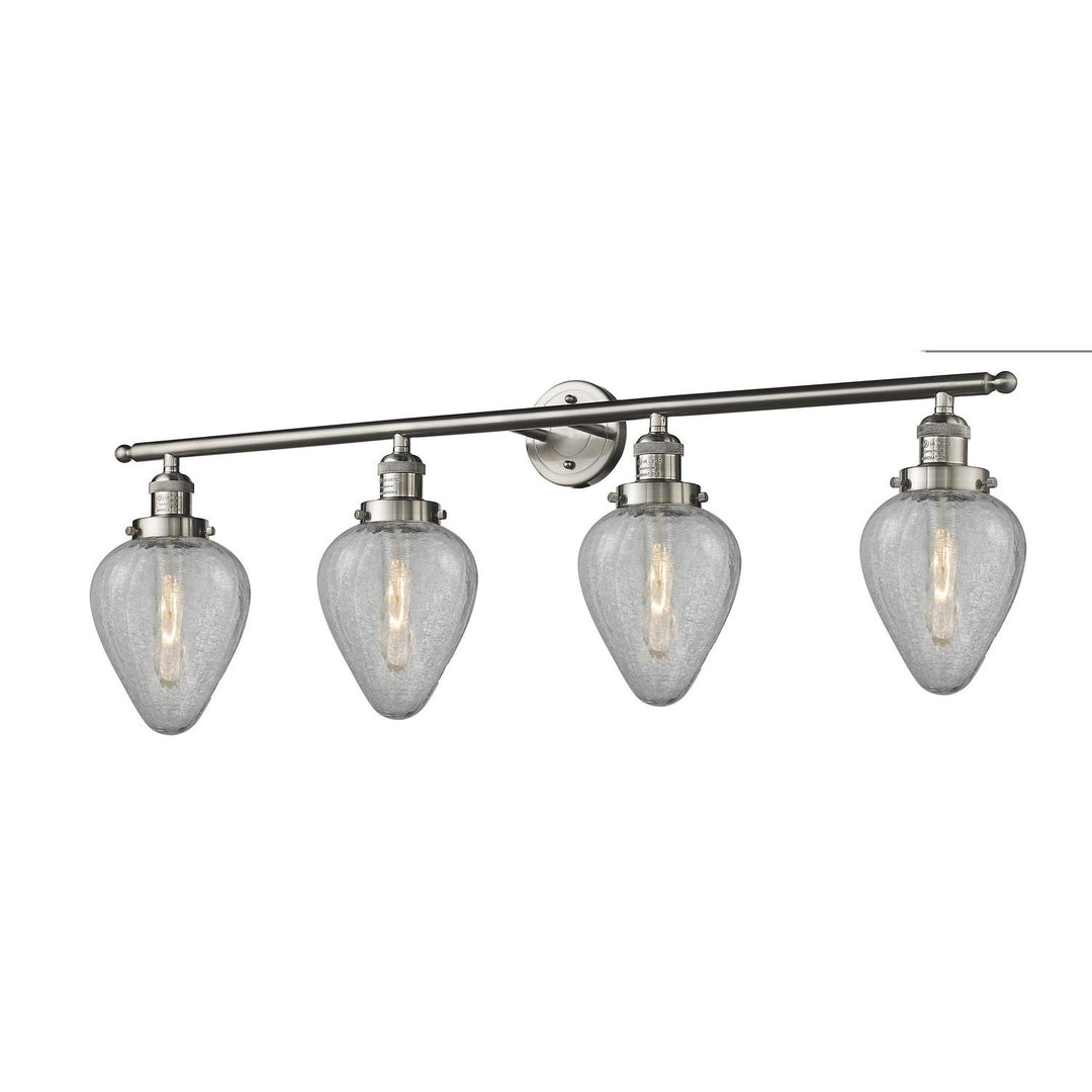 Innovations Franklin Restoration 215-SN-G165-LED Bath Vanity Light 43 in. wide - Brushed Satin Nickel