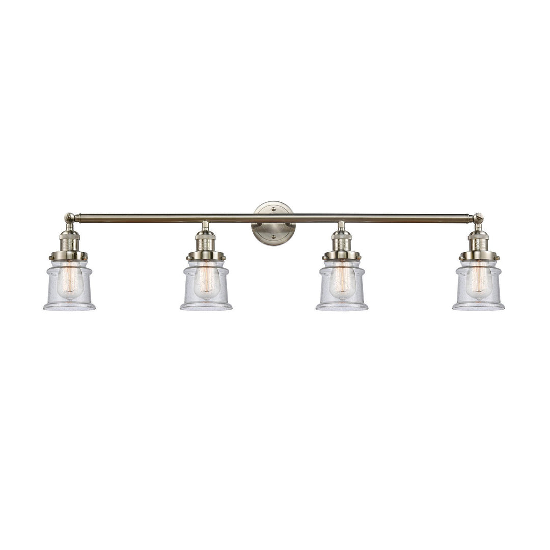 Innovations Franklin Restoration 215-SN-G184S Bath Vanity Light 42 in. wide - Brushed Satin Nickel