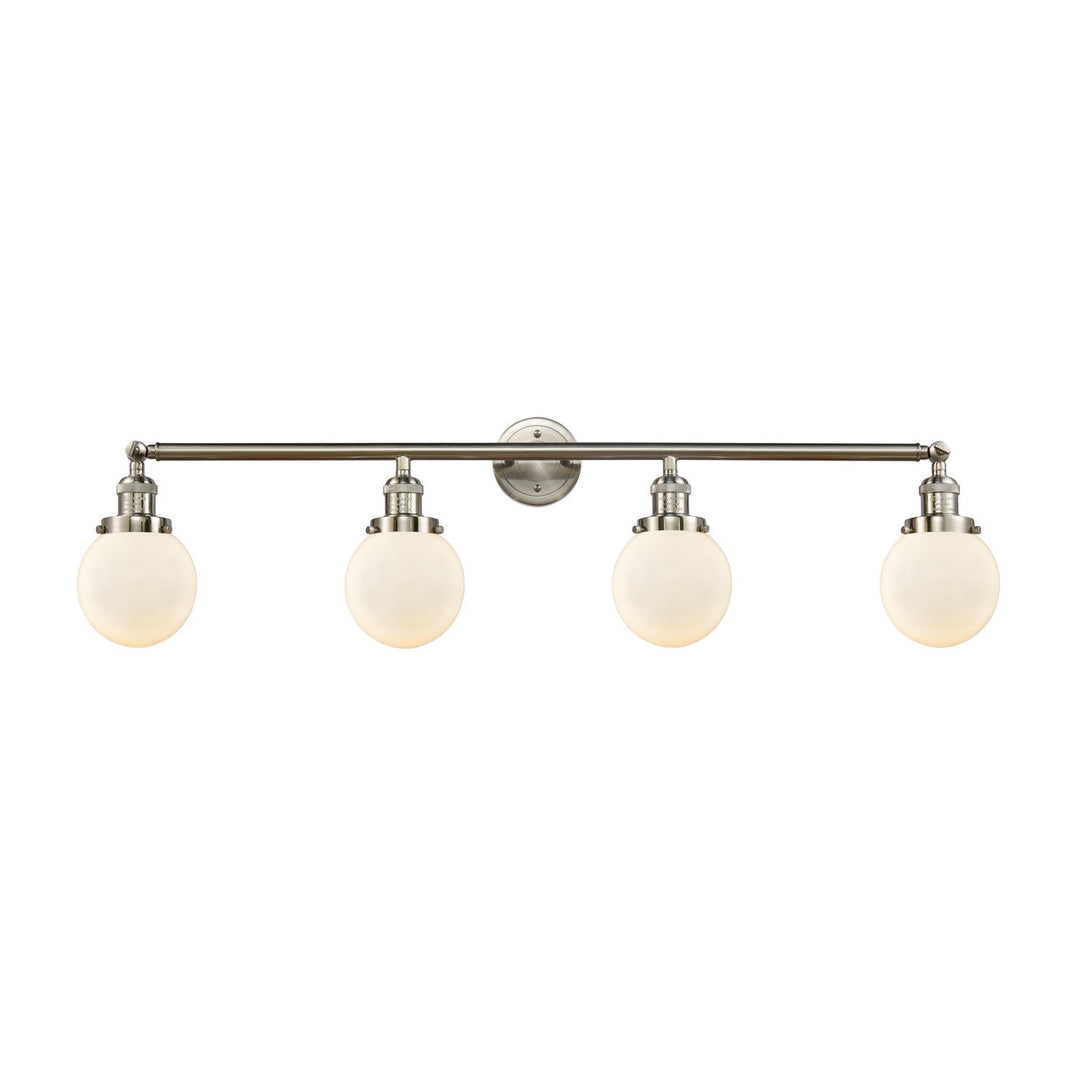 Innovations Franklin Restoration 215-SN-G201-6 Bath Vanity Light 42 in. wide - Brushed Satin Nickel