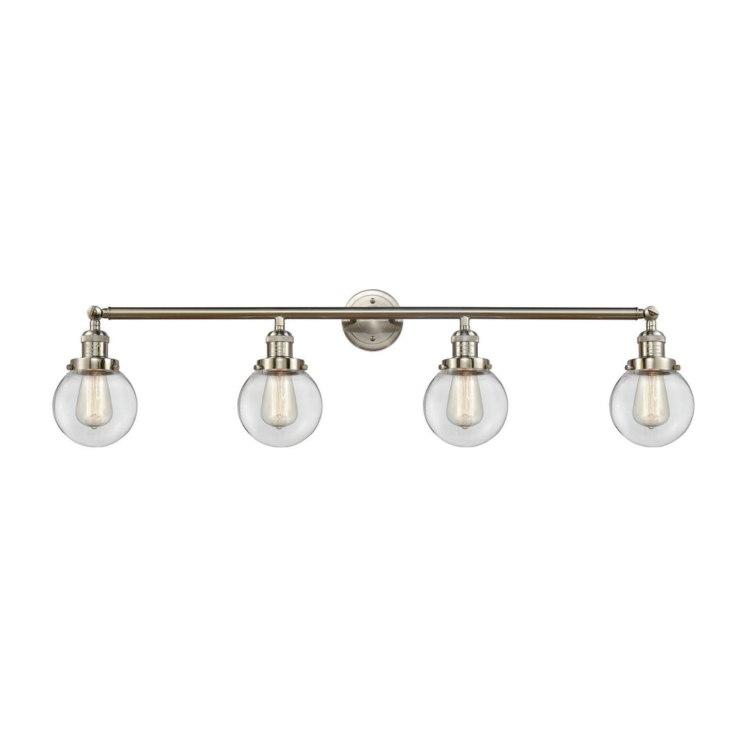Innovations Franklin Restoration 215-SN-G202-6-LED Bath Vanity Light 42 in. wide - Brushed Satin Nickel