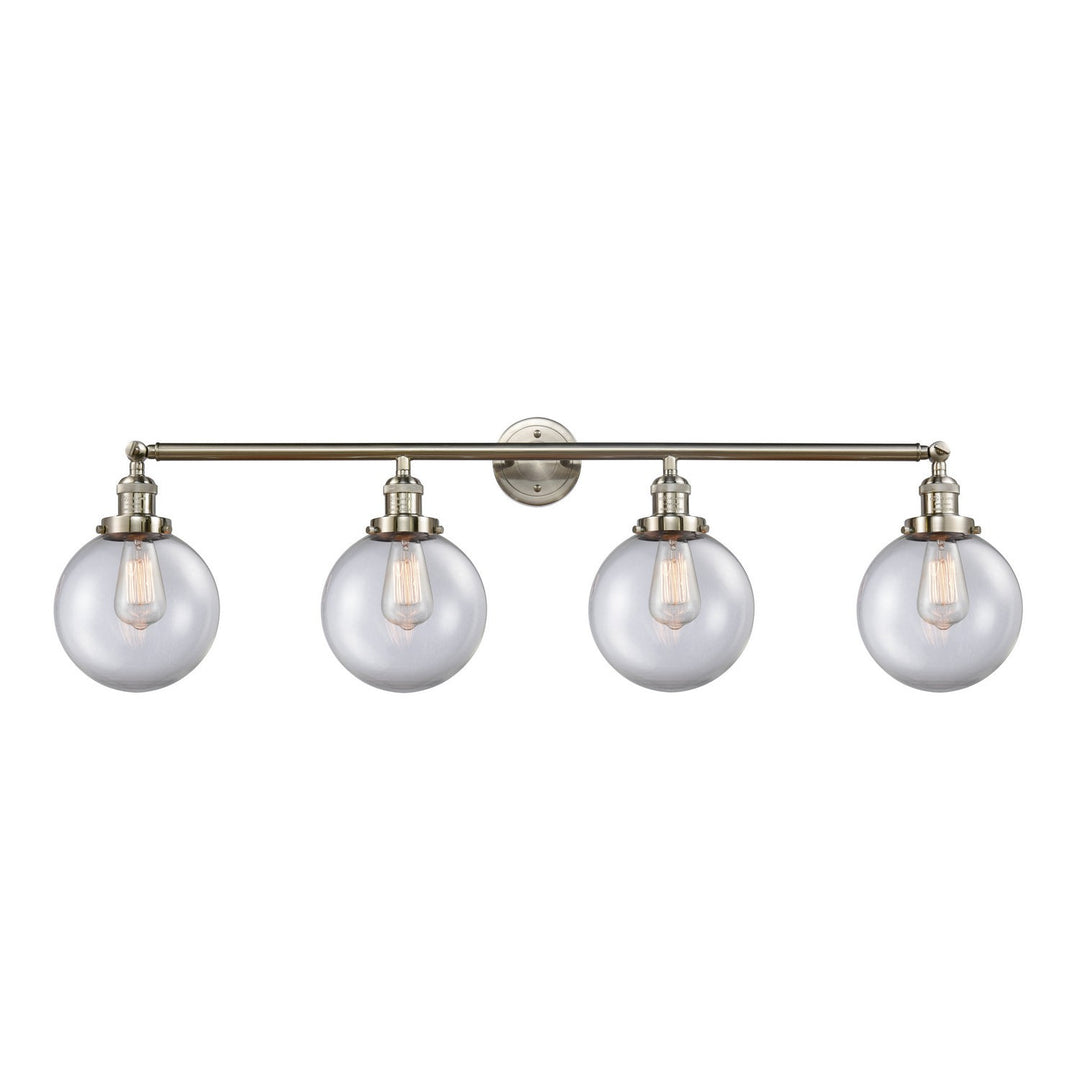 Innovations Franklin Restoration 215-SN-G202-8-LED Bath Vanity Light 44 in. wide - Brushed Satin Nickel
