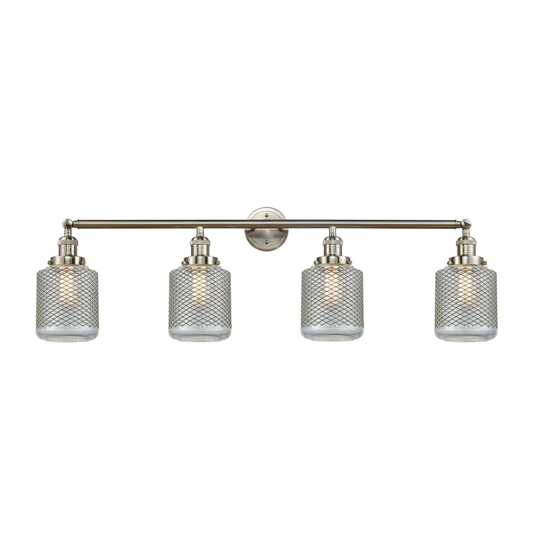 Innovations Franklin Restoration 215-SN-G262 Bath Vanity Light 44 in. wide - Brushed Satin Nickel