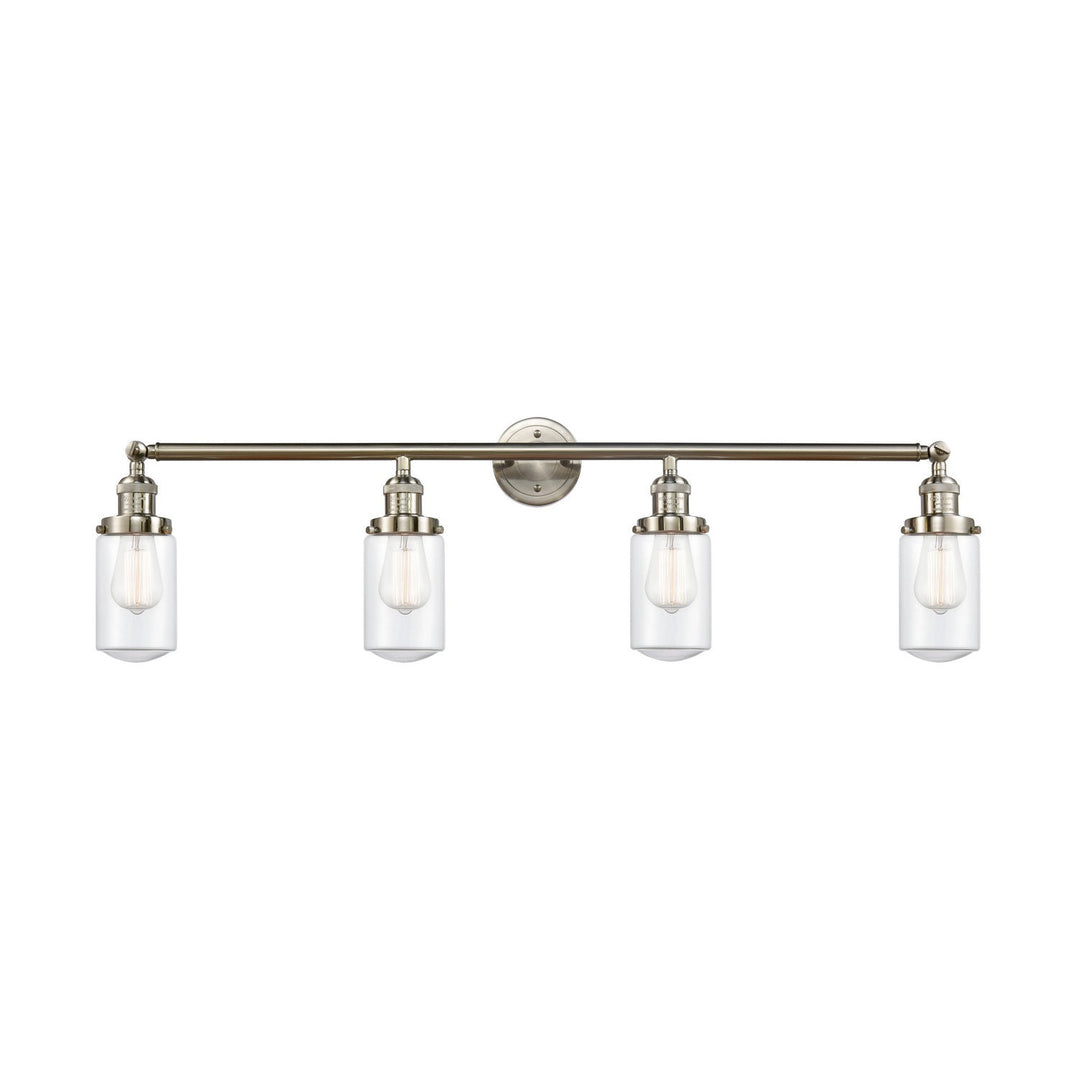 Innovations Franklin Restoration 215-SN-G312 Bath Vanity Light 43 in. wide - Brushed Satin Nickel