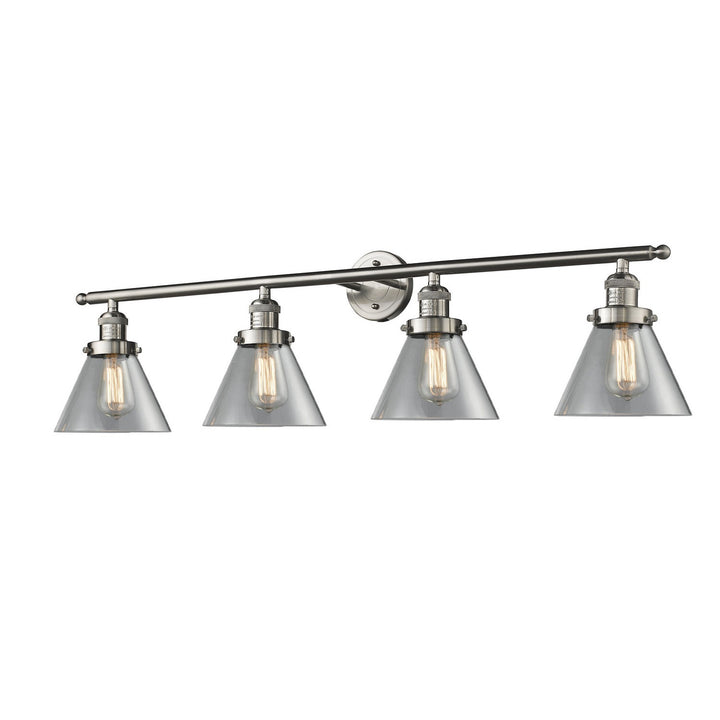 Innovations Franklin Restoration 215-SN-G42-LED Bath Vanity Light 44 in. wide - Brushed Satin Nickel