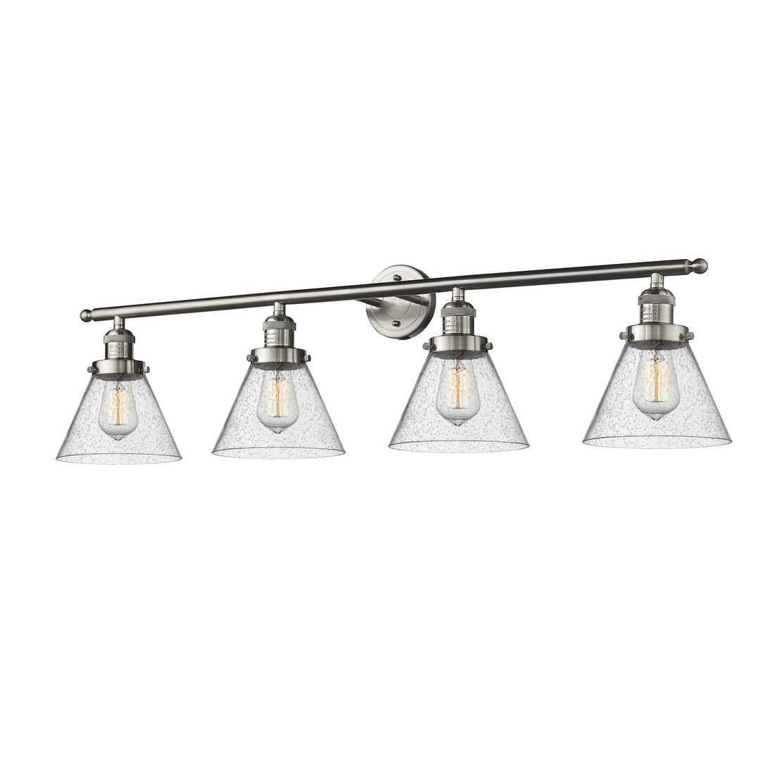 Innovations Franklin Restoration 215-SN-G44 Bath Vanity Light 44 in. wide - Brushed Satin Nickel