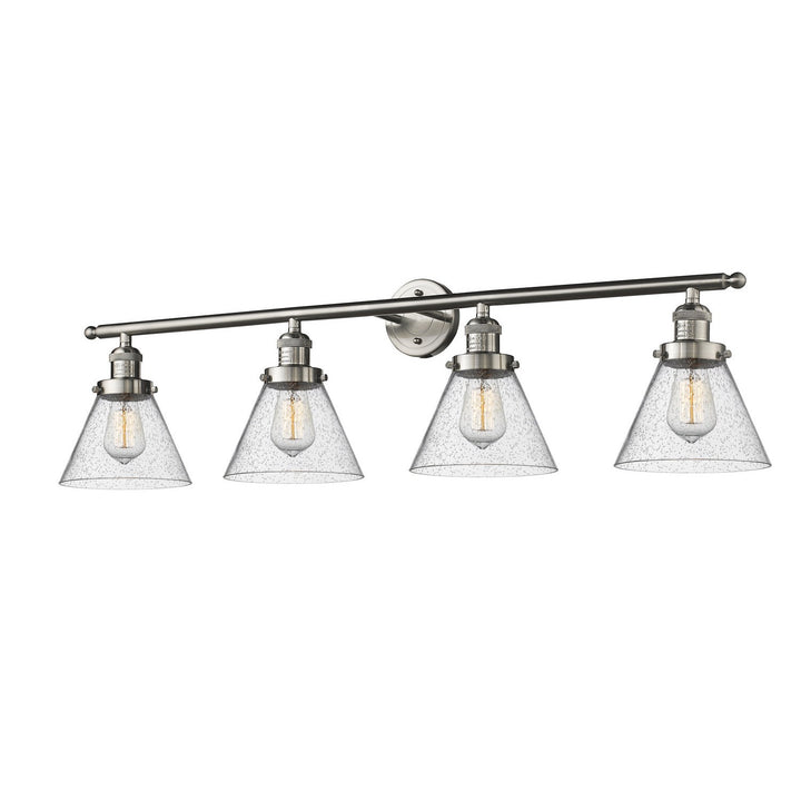 Innovations Franklin Restoration 215-SN-G44-LED Bath Vanity Light 44 in. wide - Brushed Satin Nickel