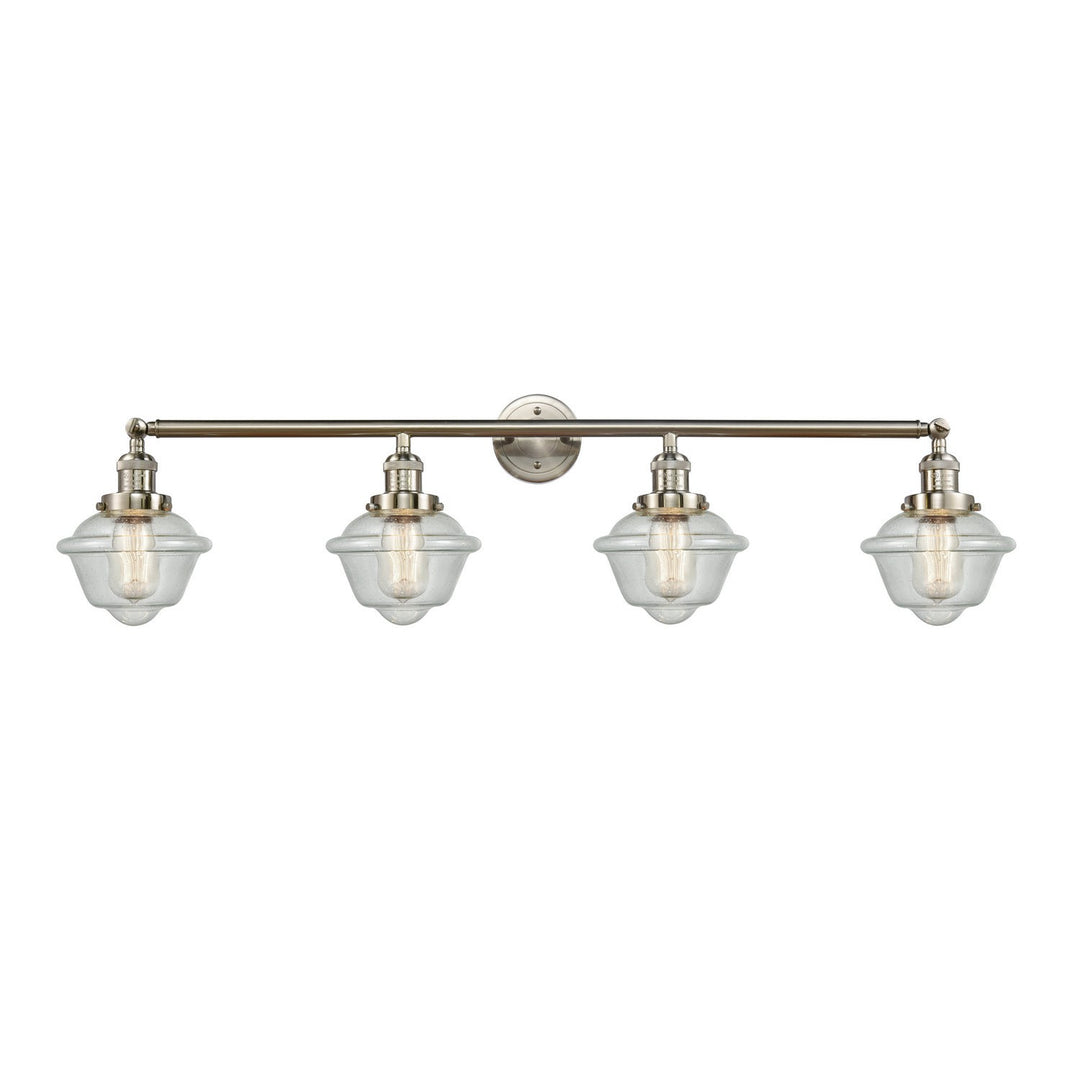 Innovations Franklin Restoration 215-SN-G532-LED Bath Vanity Light 46 in. wide - Brushed Satin Nickel