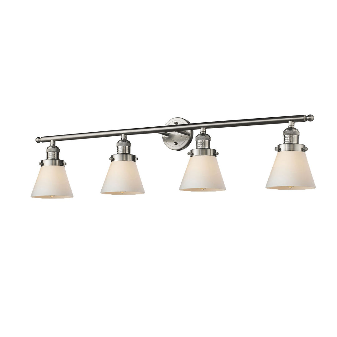 Innovations Franklin Restoration 215-SN-G61-LED Bath Vanity Light 43 in. wide - Brushed Satin Nickel