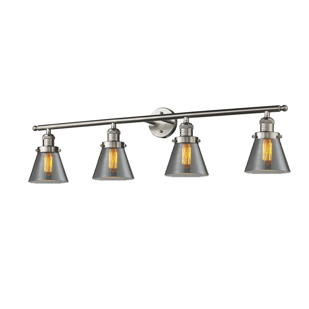 Innovations Franklin Restoration 215-SN-G63-LED Bath Vanity Light 43 in. wide - Brushed Satin Nickel