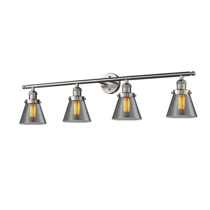 Innovations Franklin Restoration 215-SN-G63-LED Bath Vanity Light 43 in. wide - Brushed Satin Nickel