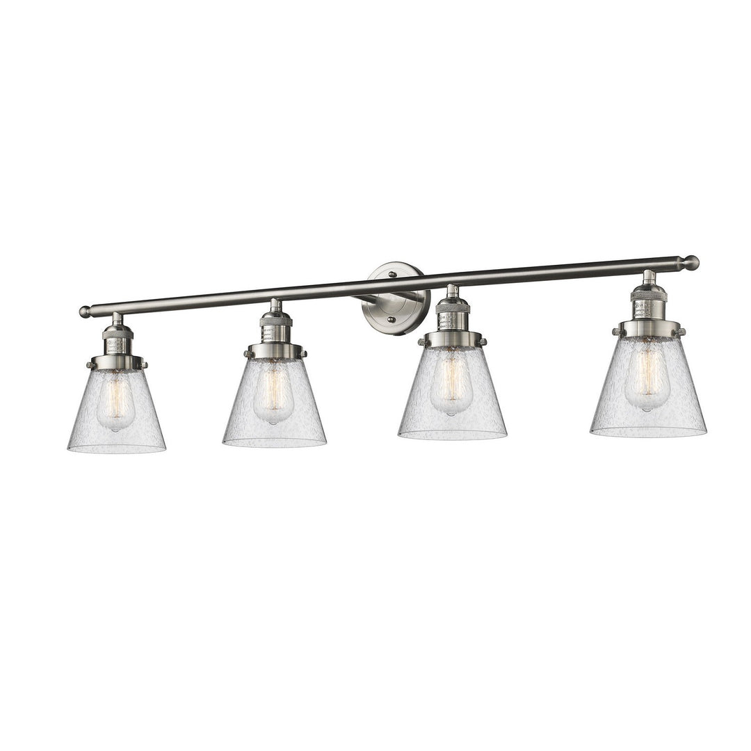 Innovations Franklin Restoration 215-SN-G64 Bath Vanity Light 43 in. wide - Brushed Satin Nickel