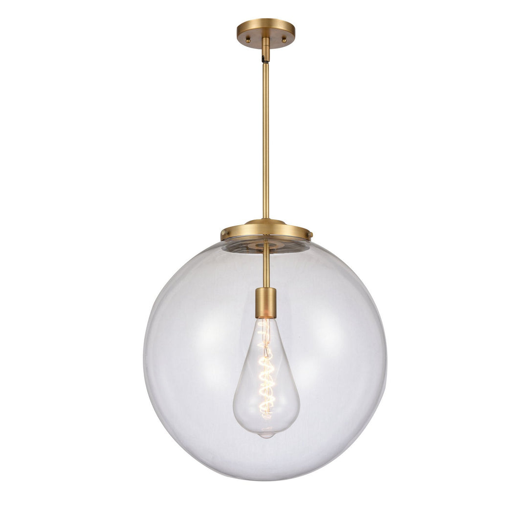 Innovations Franklin Restoration 221-1S-BB-G202-18 Pendant Light - Brushed Brass