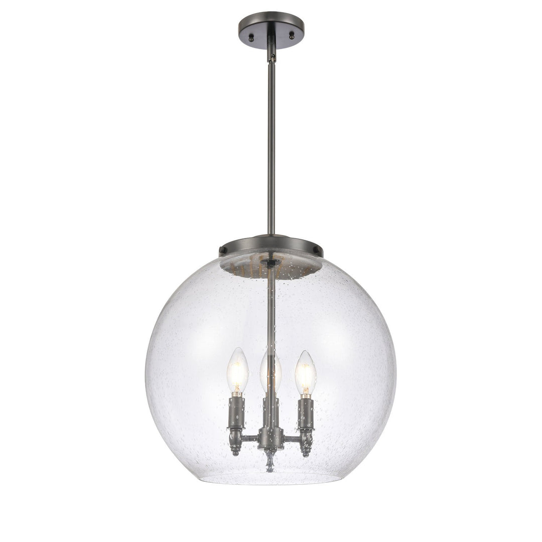 Innovations Ballston 221-3S-BK-G124-16 Pendant Light - Matte Black