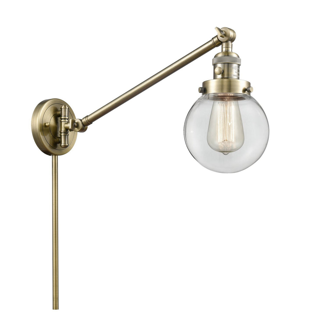 Innovations Lighting 237-AB-G202-6-LED  Franklin Restoration Lamp Antique Brass