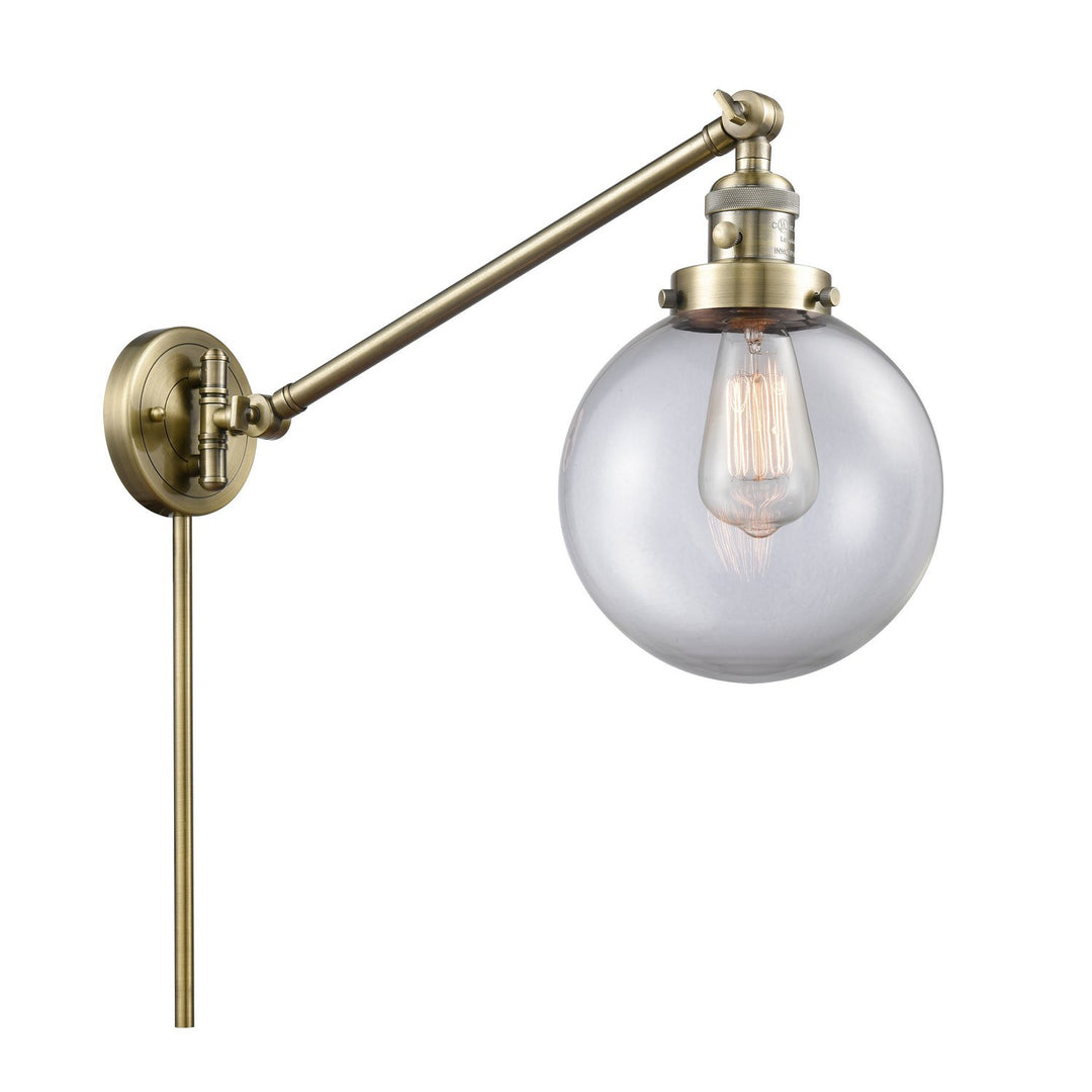 Innovations Lighting 237-AB-G202-8-LED  Franklin Restoration Lamp Antique Brass