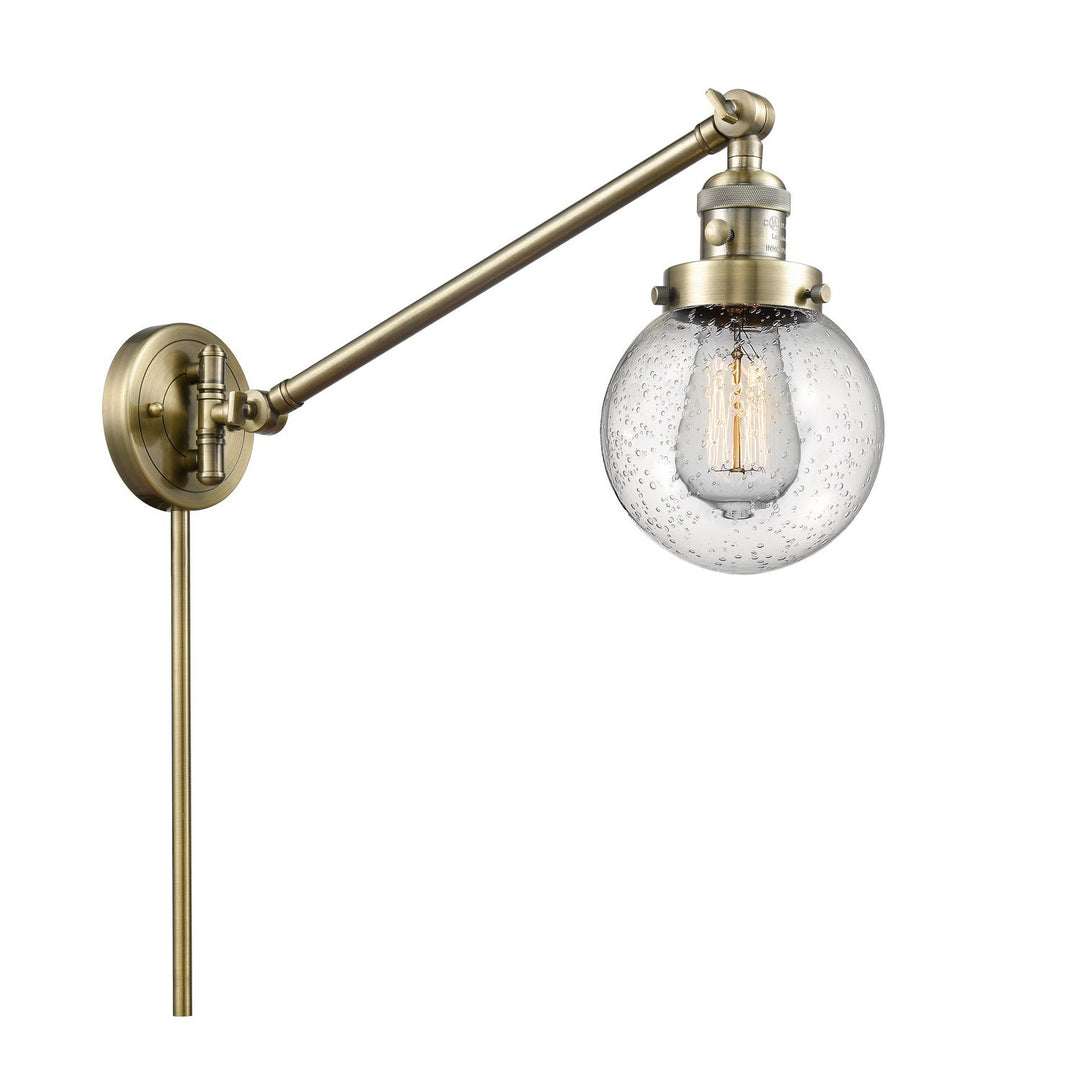 Innovations Lighting 237-AB-G204-6  Franklin Restoration Lamp Antique Brass
