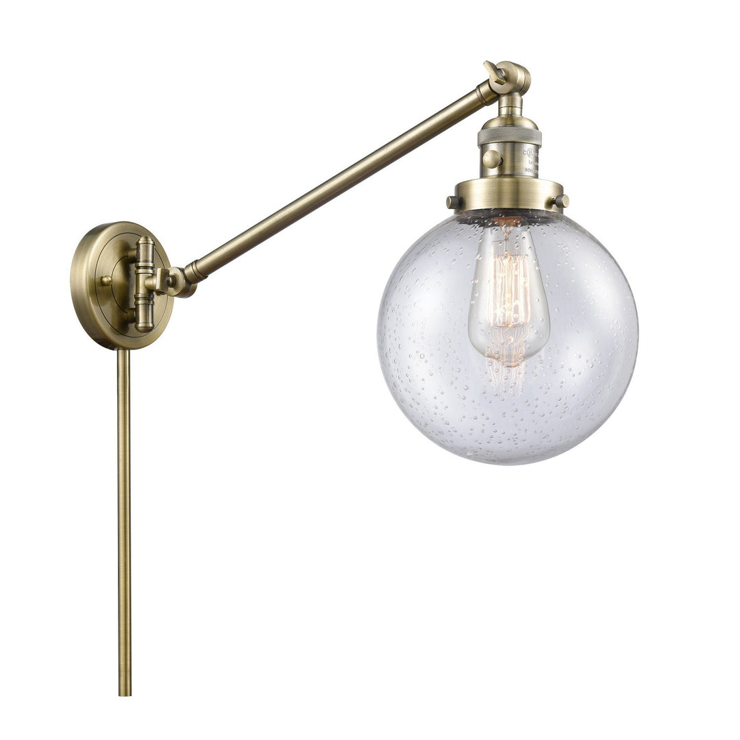 Innovations Lighting 237-AB-G204-8  Franklin Restoration Lamp Antique Brass
