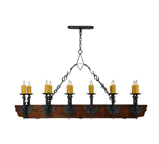 Meyda Tiffany Tudor 124272 Pendant Light - Wrought Iron