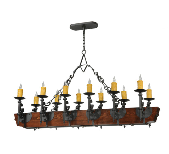 Meyda Tiffany Tudor 124272 Pendant Light - Wrought Iron
