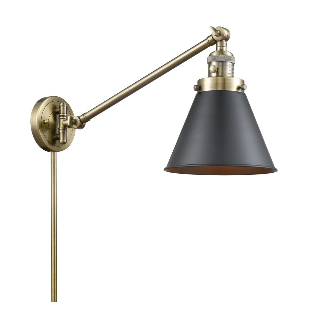 Innovations Lighting 237-AB-M13-BK-LED  Franklin Restoration Lamp Antique Brass