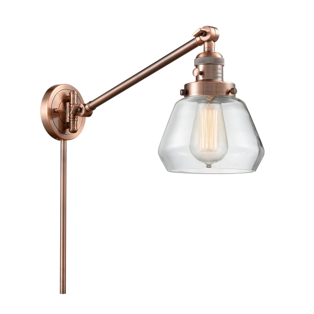 Innovations Lighting 237-AC-G172  Franklin Restoration Lamp Antique Copper
