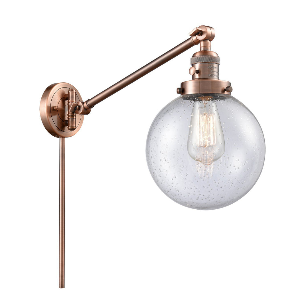 Innovations Lighting 237-AC-G204-8-LED  Franklin Restoration Lamp Antique Copper