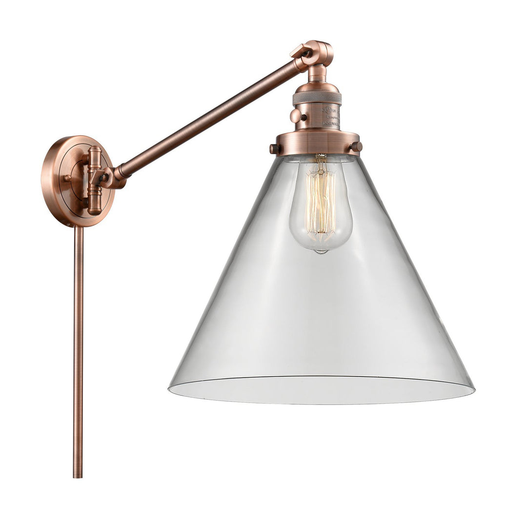 Innovations Lighting 237-AC-G42-L Modern Franklin Restoration Lamp Antique Copper