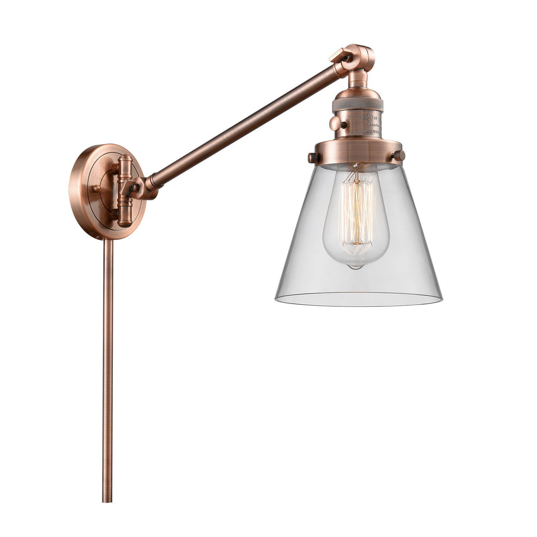 Innovations Lighting 237-AC-G62-LED Modern Franklin Restoration Lamp Antique Copper