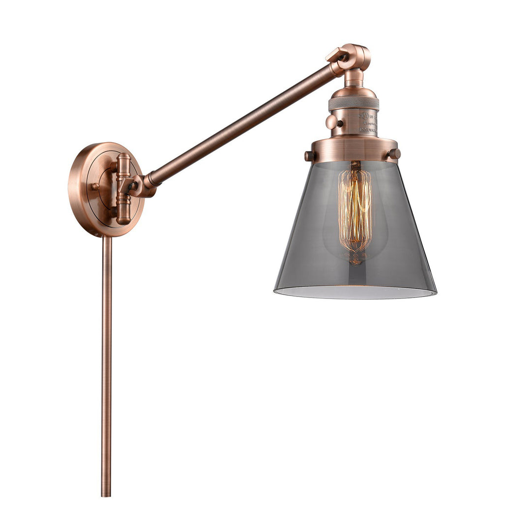 Innovations Lighting 237-AC-G63 Modern Franklin Restoration Lamp Antique Copper
