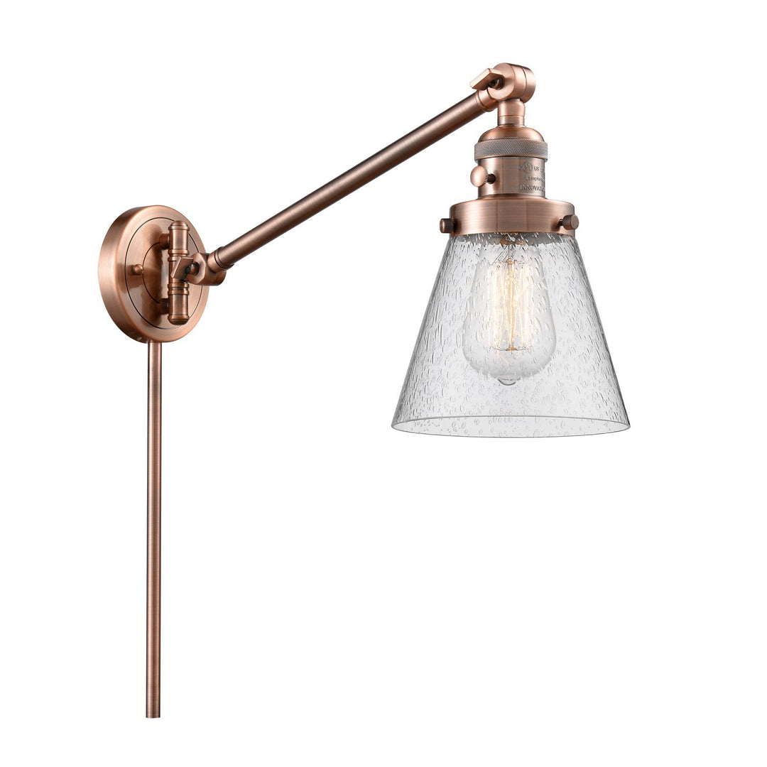 Innovations Lighting 237-AC-G64 Modern Franklin Restoration Lamp Antique Copper