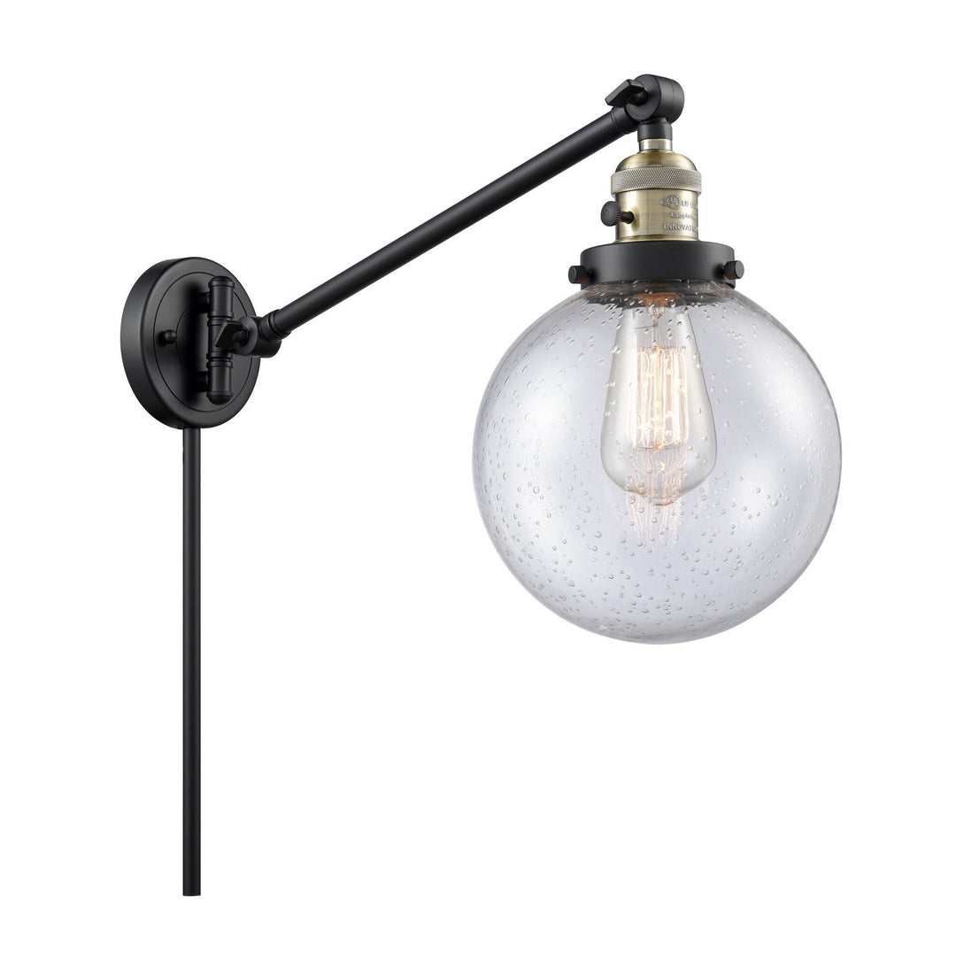 Innovations Lighting 237-BAB-G204-8  Franklin Restoration Lamp Black Antique Brass