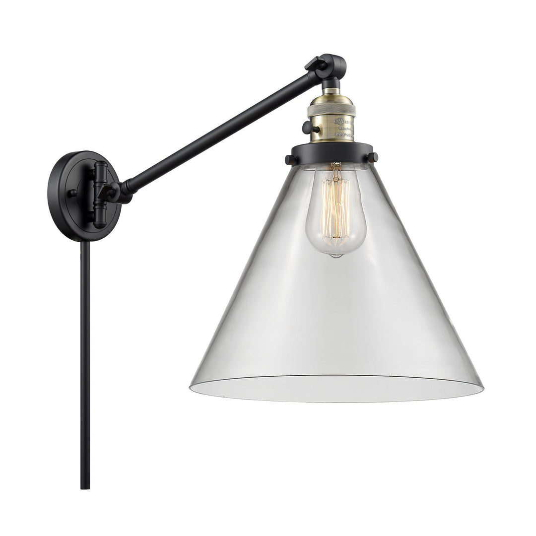 Innovations Lighting 237-BAB-G42-L Modern Franklin Restoration Lamp Black Antique Brass