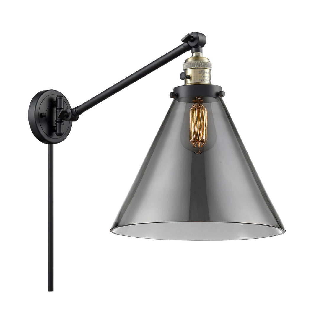 Innovations Lighting 237-BAB-G43-L Modern Franklin Restoration Lamp Black Antique Brass