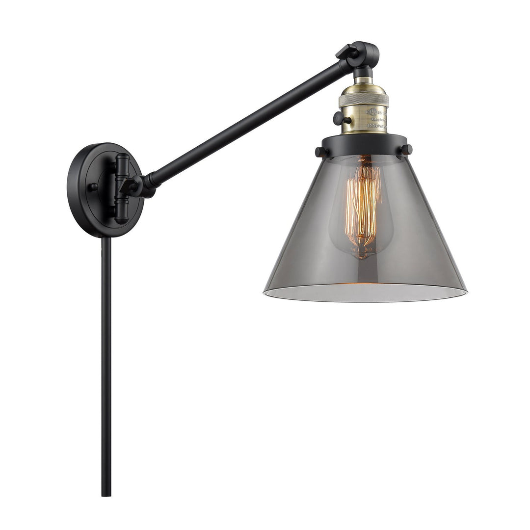 Innovations Lighting 237-BAB-G43-LED Modern Franklin Restoration Lamp Black Antique Brass