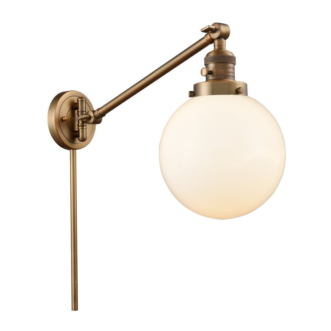 Innovations Lighting 237-BB-G201-8-LED  Franklin Restoration Lamp Brushed Brass
